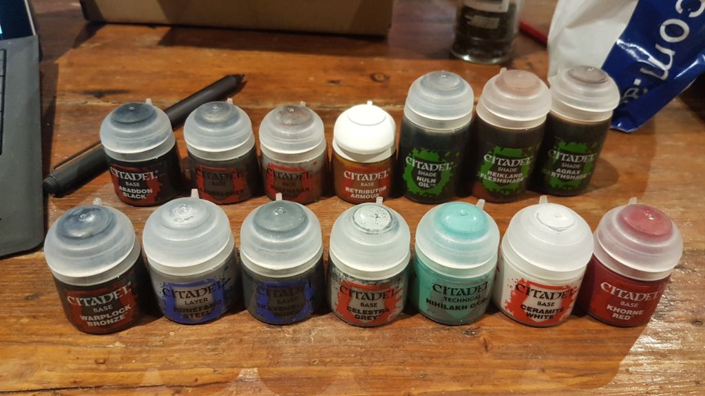 First run of paints