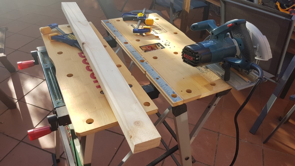 Wood cutting setup