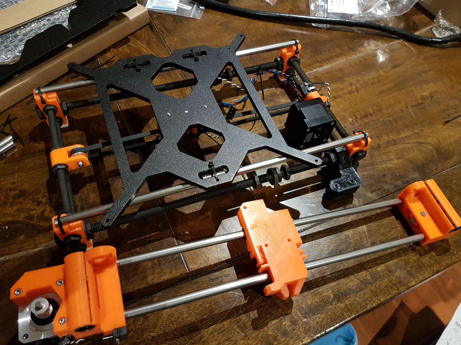 X and Y axis assembled