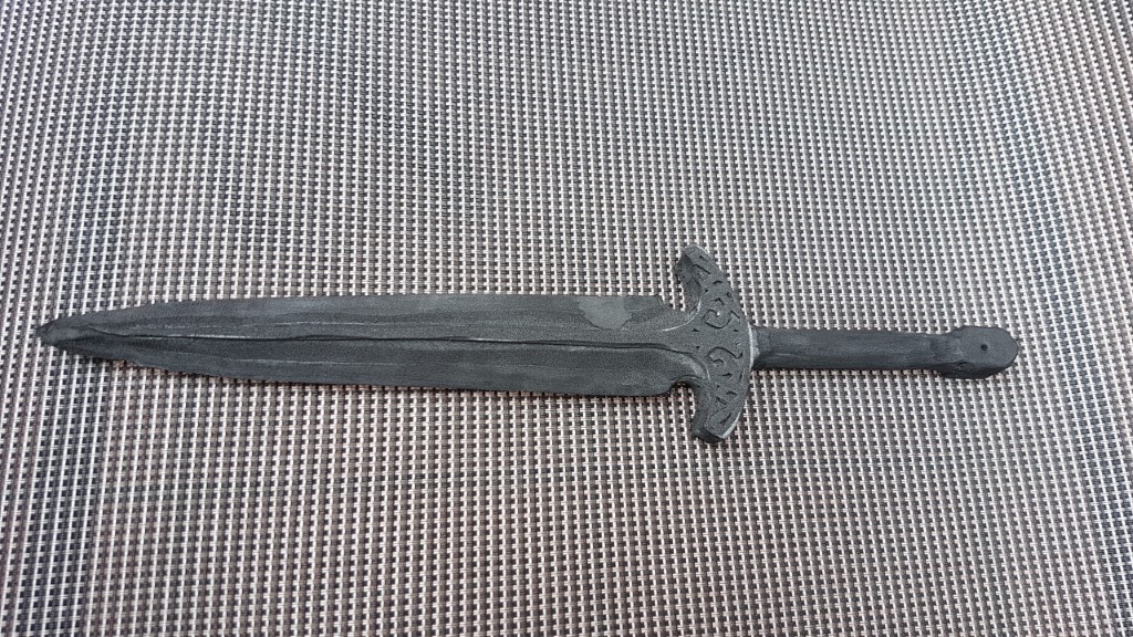 Shaping of the dagger completed